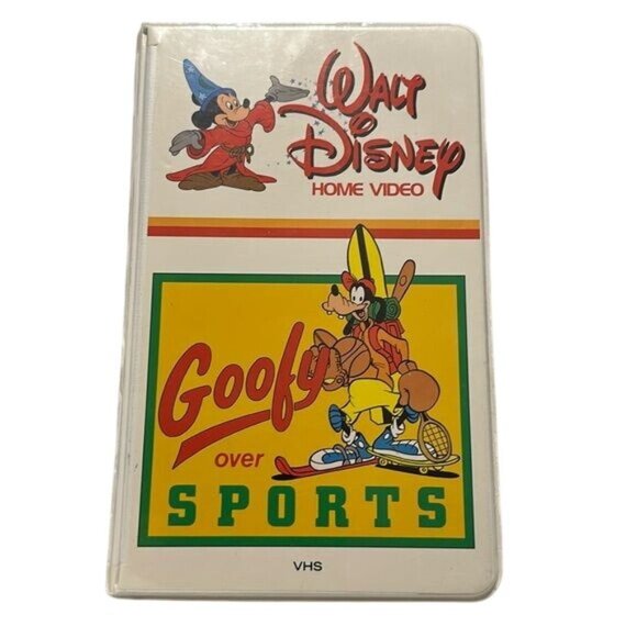 Vintage 1981 Walt Disney Home Video Goofy Over Sports VHS Tape 44VS - Picture 1 of 3